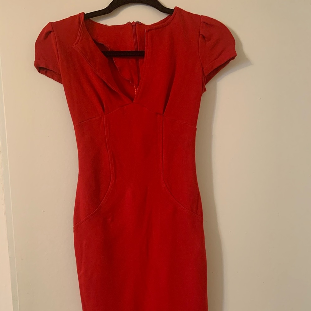 Below the knee pencil dress